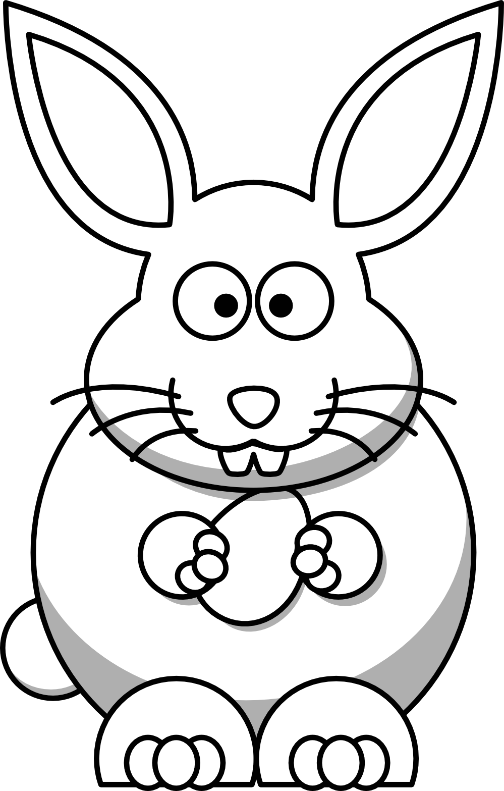 White Easter Bunny Shower Curtain (378x592), Png Download