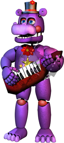 Editrockstar - Ucn Fnaf Mr Hippo (265x591), Png Download