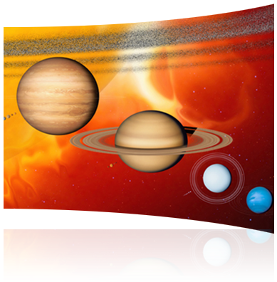 Test - Poster: Van Ravenswaay's Sun And Its Planets, 61x46cm. (416x400), Png Download