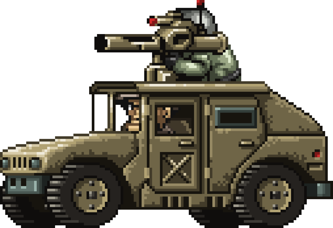 Commando Rush Khaki Humvee - Commando Rush (1270x870), Png Download
