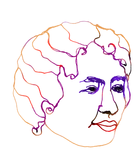 Helen Keller - Womanhour - Blogspot - Com - Illustration (530x587), Png Download