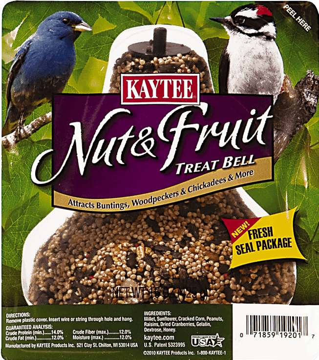 Kaytee Nut And Fruit Seed Treat Bell - Kaytee Nut & Fruit Treat Bell - Nut (750x750), Png Download