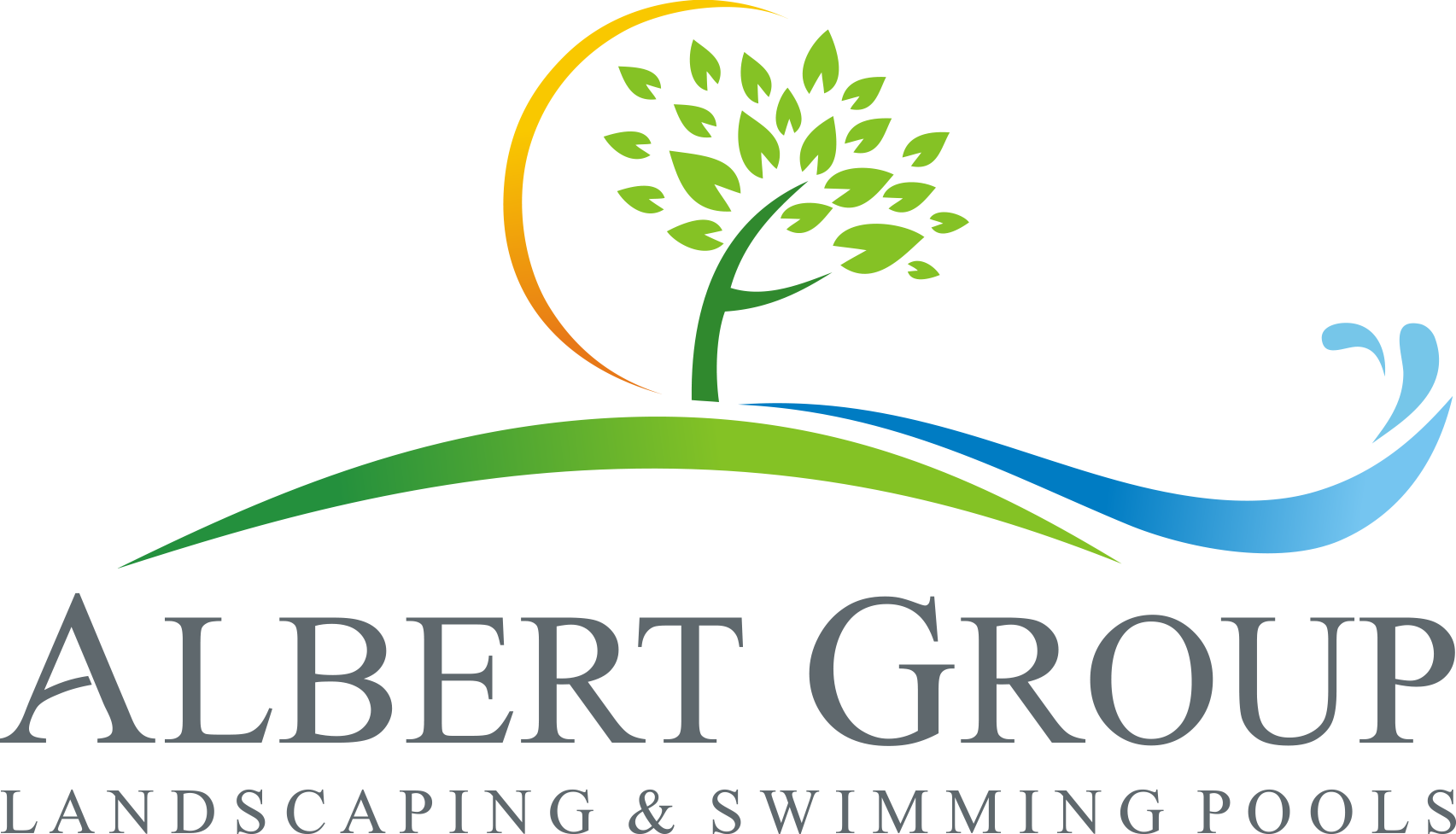 Albertgrouplogo-long - Swimming Pool (1705x977), Png Download