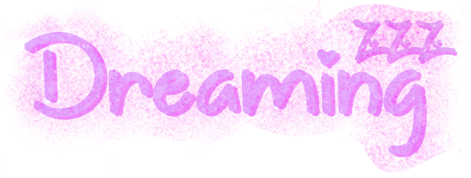 Dreaming Word Glittery Overlay Kpop Kawaii Pink Aest - Calligraphy (1762x745), Png Download