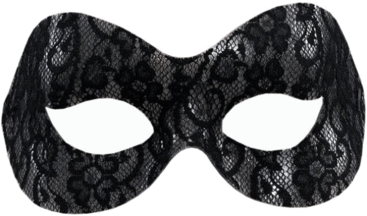 Black Lace Eye Mask Perfect For Masquerade Balls " - Black Lace Domino Mask (366x580), Png Download