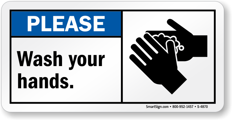 Please Wash Your Hands Sign - Do Not Dig Sign (800x416), Png Download