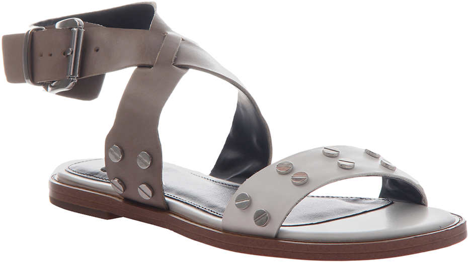 Dine In White Flat Sandals - Women's Madeline Dine Ankle Strap Sandal Shoes, Size (1024x991), Png Download