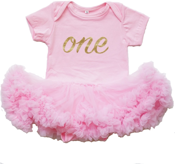 First Birthday Tutu Onesie - Girl (600x600), Png Download