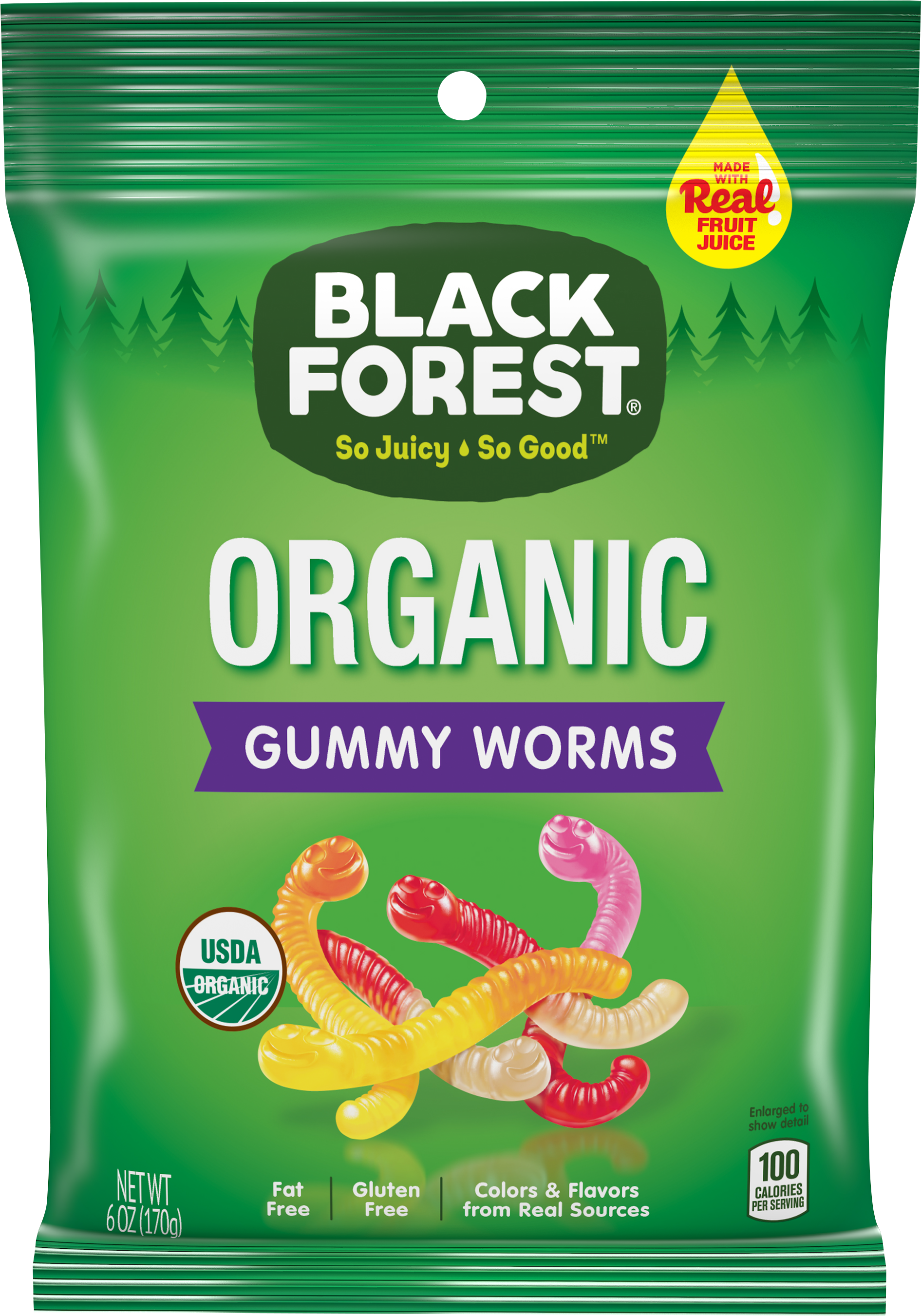 Black Forest Organic Gummy Bears (2400x3000), Png Download