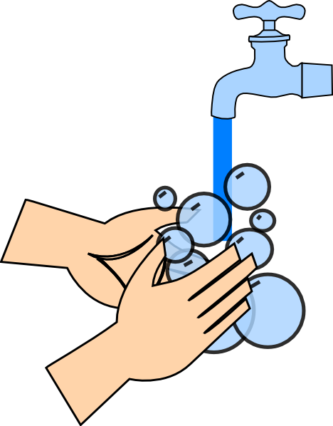 Washing Hands Clip Art At Clker Com Vector Clip Art - Clip Art (468x598), Png Download