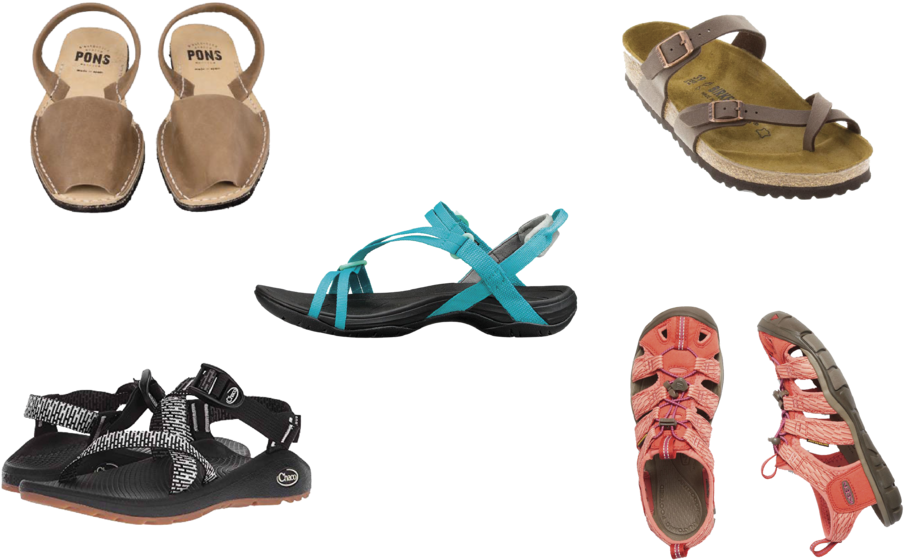 Travel Sandal Options - Sandal (1000x682), Png Download