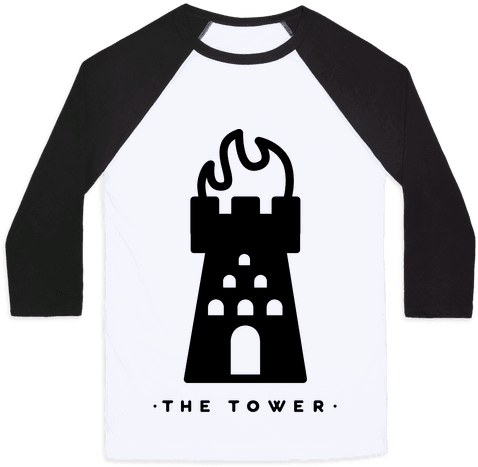 The Tower Baseball Tee - Headless Horseman Black And White (484x484), Png Download