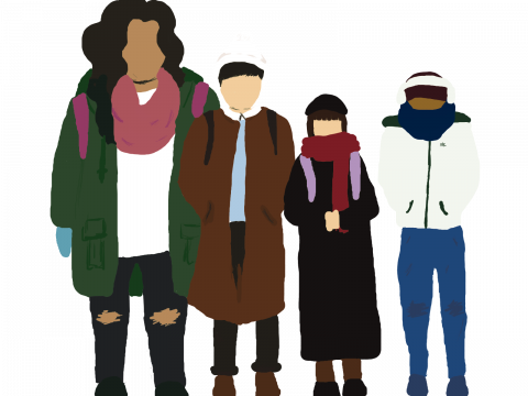 With The Familiar Outfit Choices Of Winter, Regular - University Of Saskatchewan (480x360), Png Download