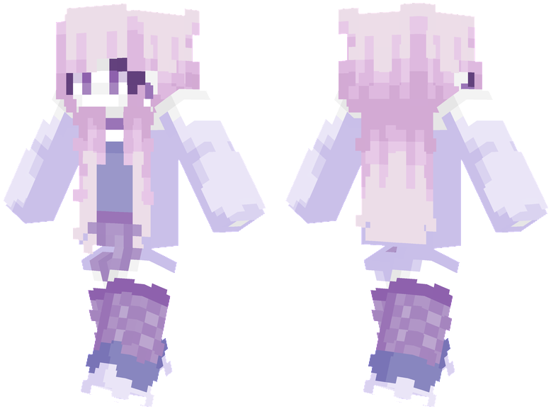 Purple Galaxy - Purple Galaxy Minecraft Skin (804x576), Png Download