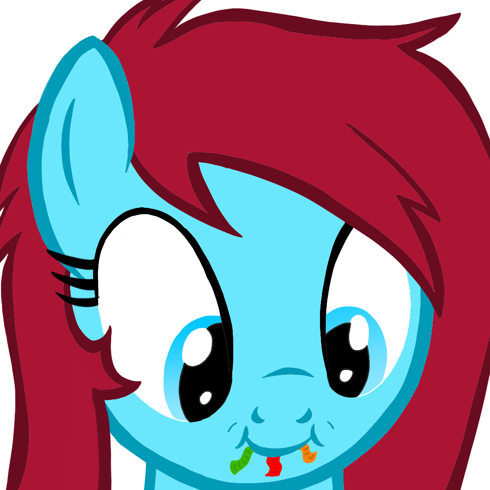 Toyminator900, Close-up, Cute, Eating, Female, Gummy - Cartoon (1000x1000), Png Download