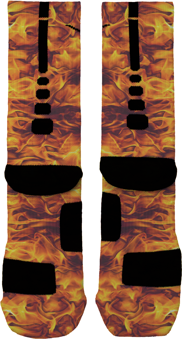 Fire Custom Nike Elites Socks Bright And Nike Socks - Nike Elite (792x1224), Png Download