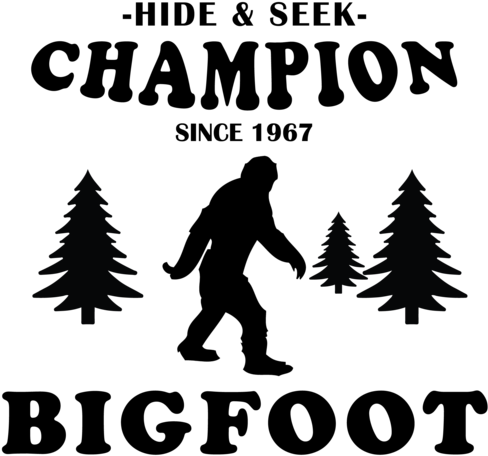 Bigfoot Hide And Seek Champion (500x500), Png Download