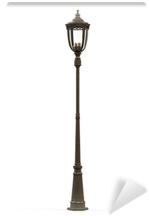 Street Lamppost Isolated On White Background Wall Mural - Street Light (400x400), Png Download