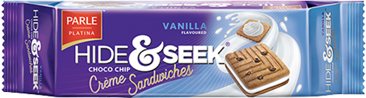 2018 10 16 05 04 43 Creme Sandwiches Vanilla - Parle Hide & Seek Chocolate Chip Cookies (600x600), Png Download
