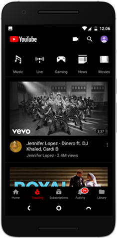 Youtube Vanced - Android (260x496), Png Download