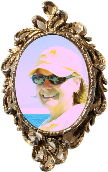 Gold Zany Brooch Frame - Chain (400x590), Png Download