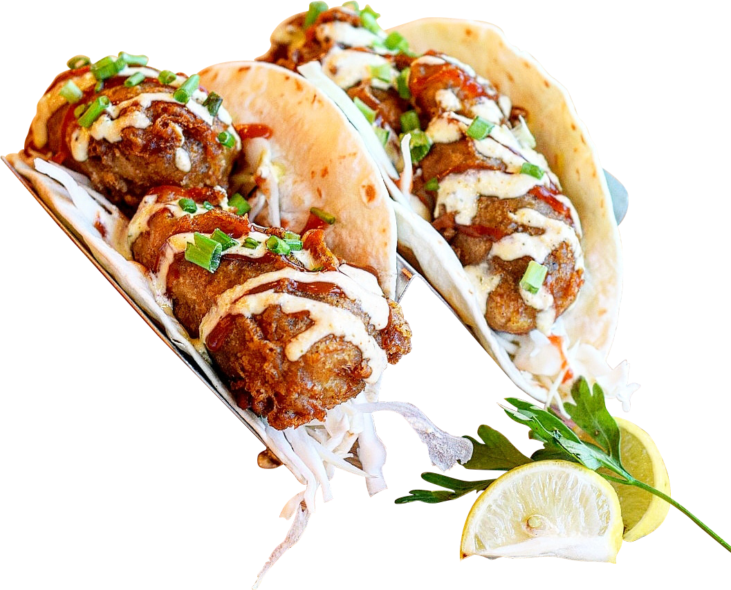 Fish Taco - Korean Taco (1057x853), Png Download