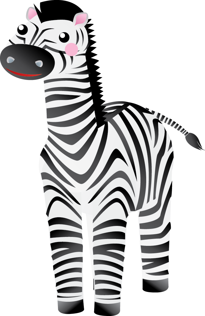 Zebra Clip Art - Kawaii Zebras (690x1063), Png Download