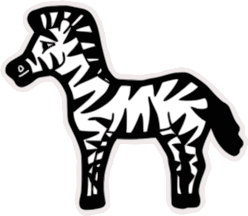 Clipart - Zebra - Animal Figure (800x800), Png Download