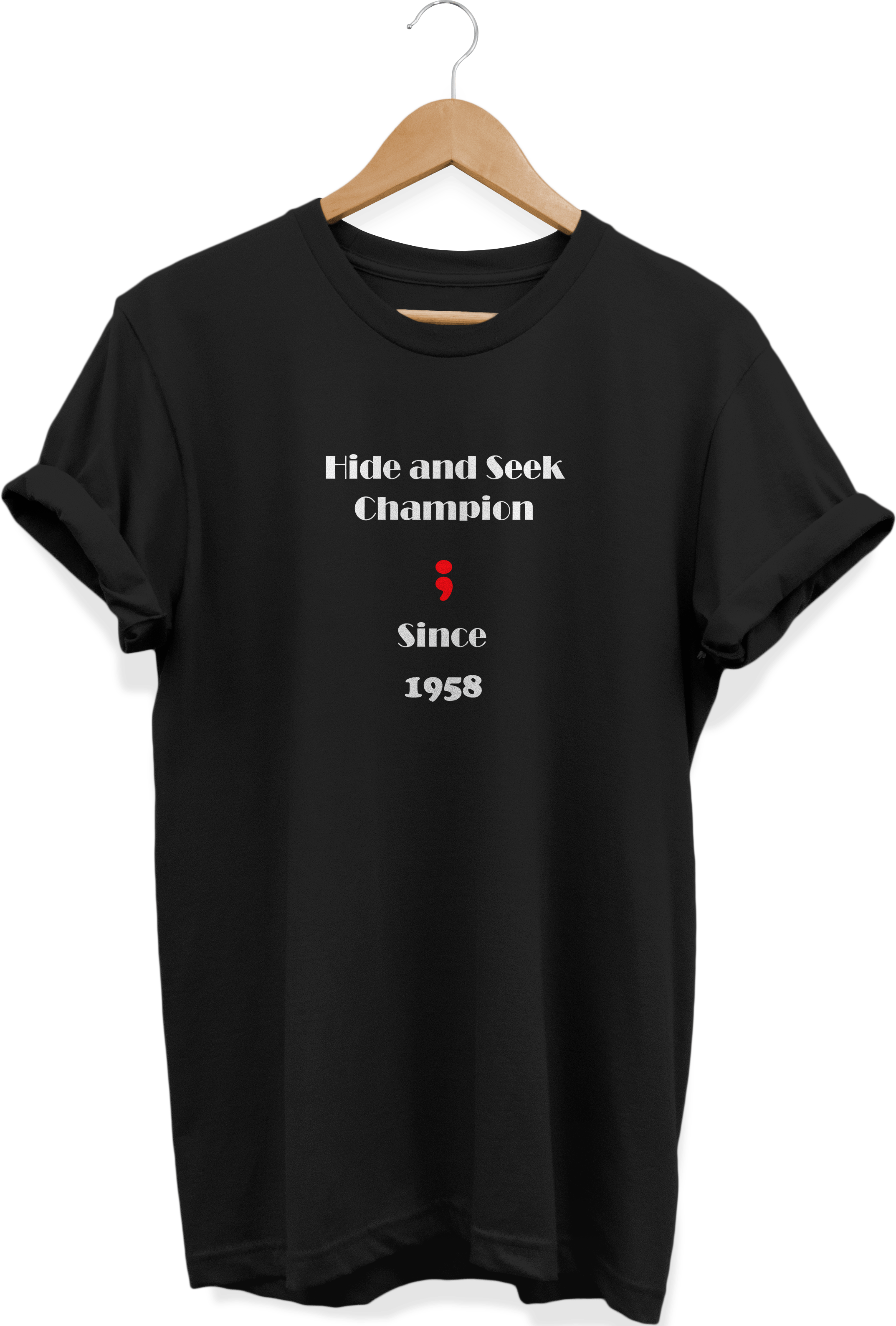 Hide And Seek Champion Semicolon - Fort Hays State University Wear (2146x3173), Png Download