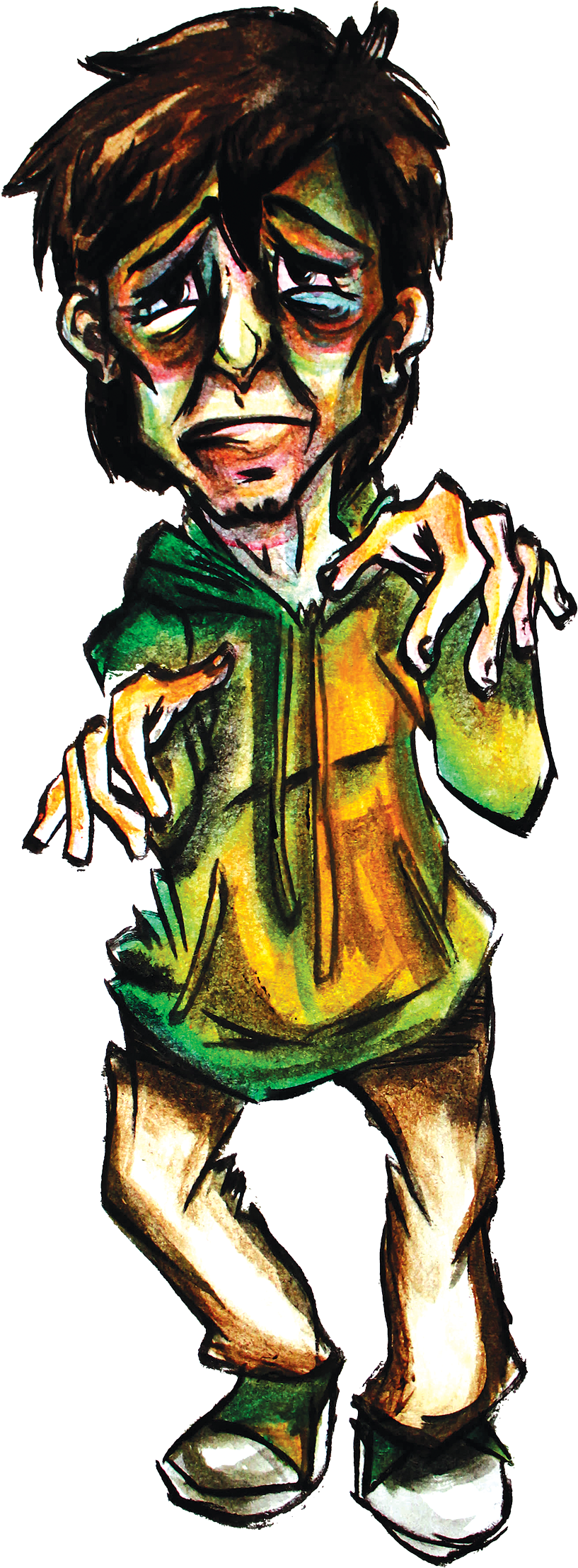 Zombies Come In All Shapes And Sizes - Zombie (1055x2409), Png Download