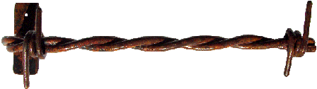 Big Barb Wire Towel Bars Big Barb Wire Rh Bigbarbwire - Barbed Wire (720x199), Png Download
