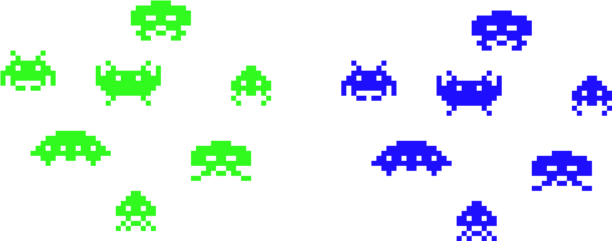 Space Invader Aliens - Space Invaders (1320x560), Png Download