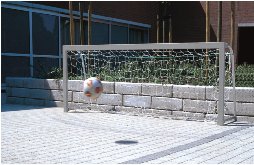 Street Football Goal Alu Cm, Including Net - Fence (500x500), Png Download
