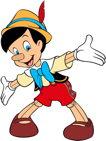 Pinocchio Clip Art Disney Clip Art Galore - Le Avventure Di Pinocchio [book] (450x573), Png Download