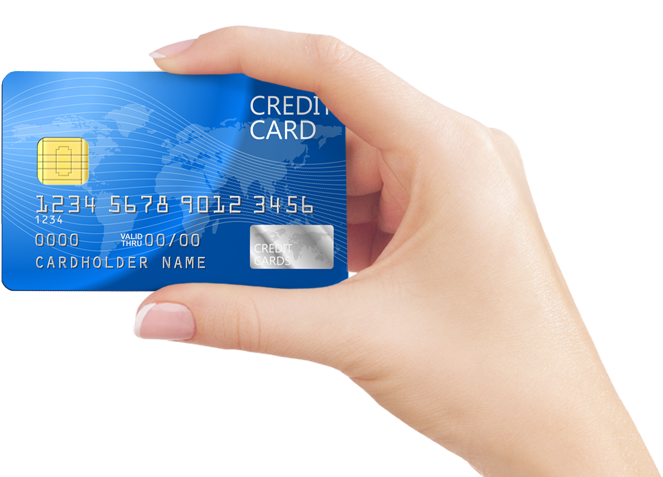 Hand With Credit Card Png (662x550), Png Download