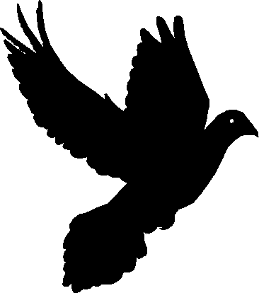 No Clipart - Blue Bird Flying Silhouette (366x414), Png Download