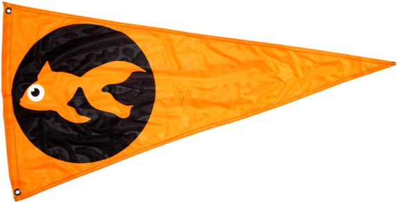 Goldfish Flag (600x600), Png Download