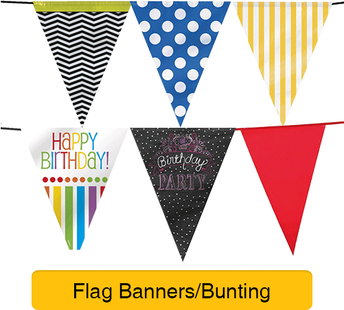 Flag Banners/bu - - Rainbow Birthday 12' Flag Banner Decoration (each) (500x500), Png Download