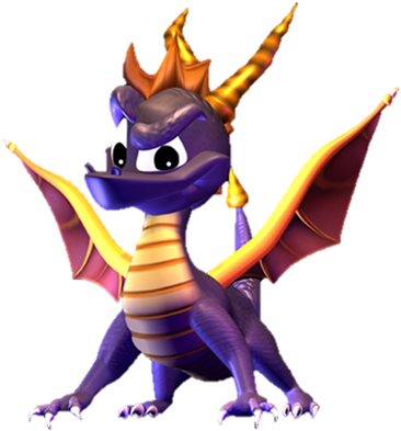 Spyro The Dragon Png - Spyro The Dragon (500x400), Png Download
