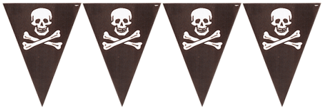 Partylicious Pirate's Map Flag Banner - Pirates Theme Party Decorations (470x470), Png Download