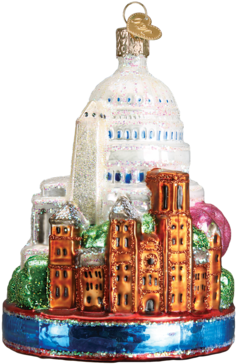 Washington D - C - Ornament - Old World Christmas Washington D.c. Ornament (387x387), Png Download