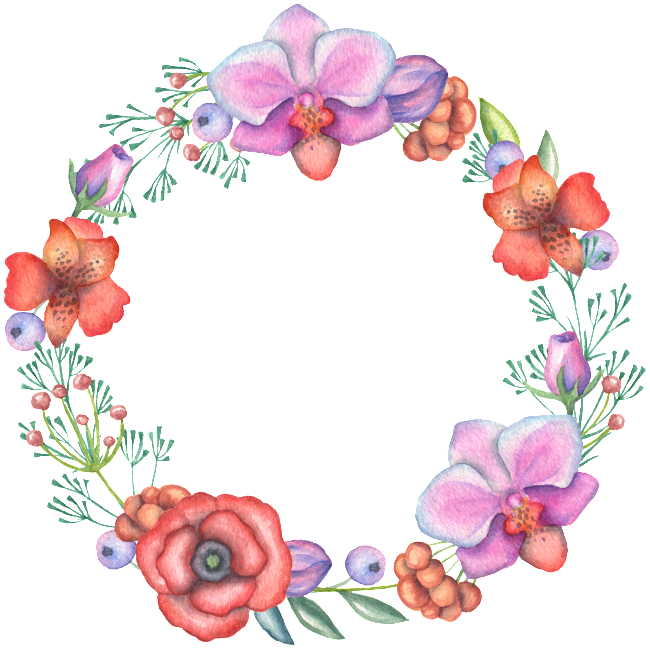 Color White Flower Wreath Transparent Ornament Material - Corona De Flores Png (650x649), Png Download
