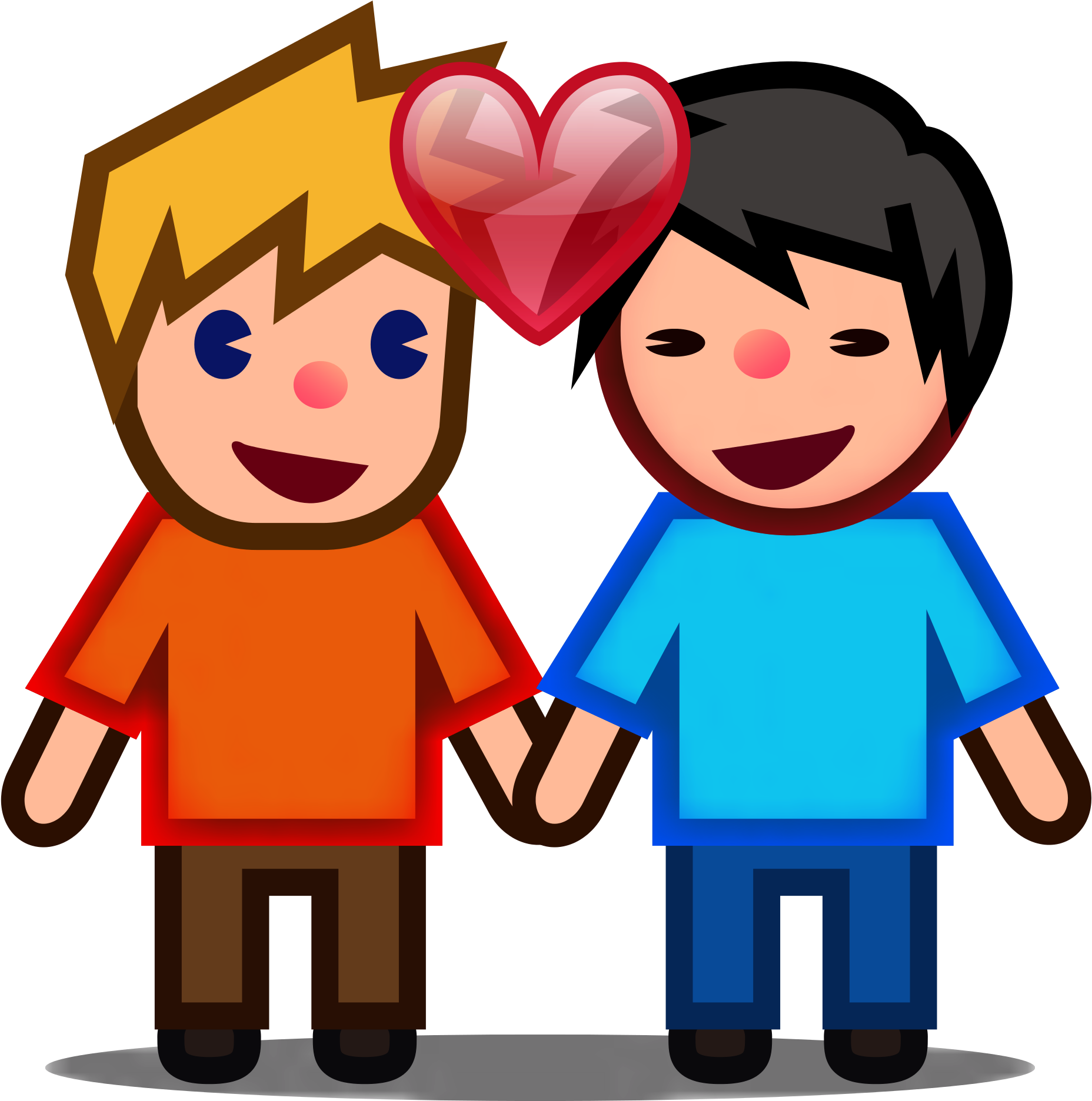 Open - Pareja Emojis De Whatsapp (2000x2000), Png Download