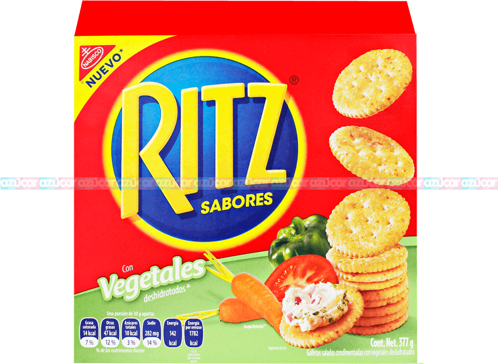 Kraft Ritz Vegetales 12/377g Adams - Ritz Crackers 12.9 Oz (1000x1000), Png Download