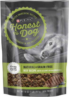 Honest To Dog Crispy Cuts Beef Recipe With Accents - Dog Treats (380x475), Png Download