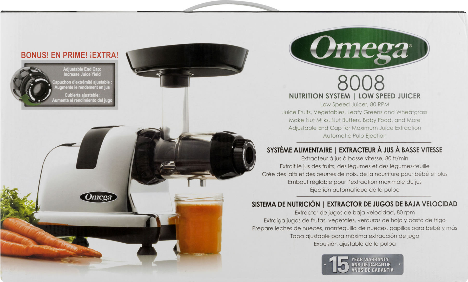 Omega 8008c Juicer (chrome) (1800x1800), Png Download