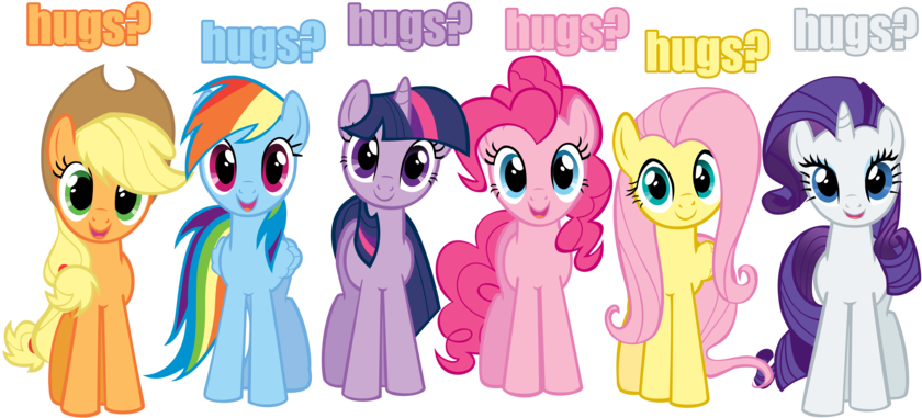 Fanmade Hugs Vector - My Little Pony (900x450), Png Download