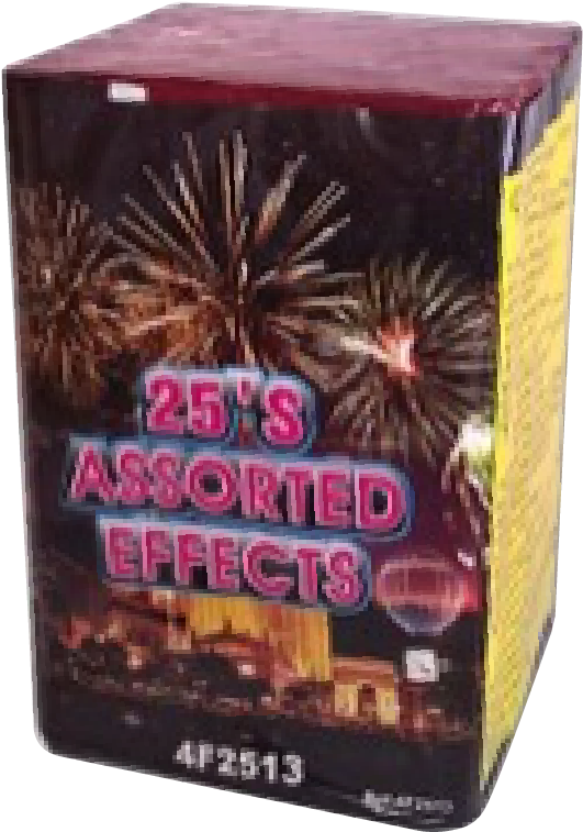 Bateria 25s Assorted Effects - Fireworks (1042x1042), Png Download