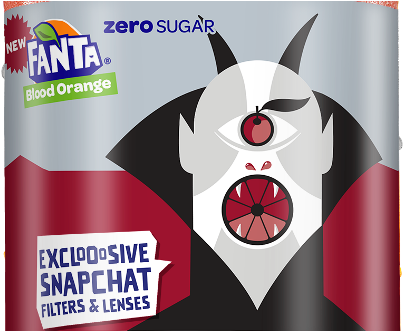 Fanta Blood Orange Halloween (551x330), Png Download