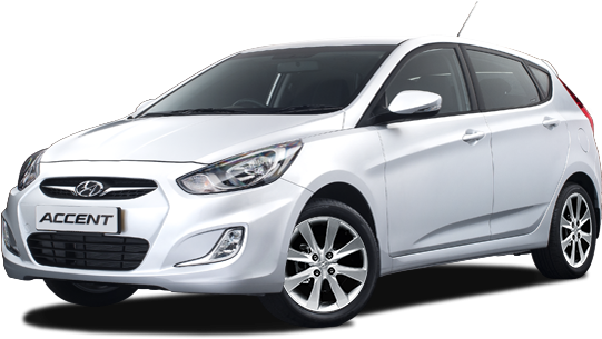 Hyundai Accent Blue 2012 (542x361), Png Download
